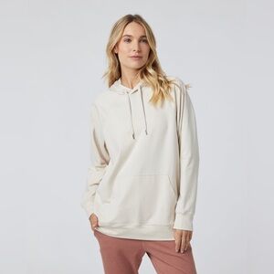 Vuori Halo oversized hoodie, S, milkweed Heather